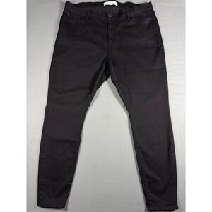 Signature by Levi Strauss Women Skinny Jeans Mid Rise 20W Black Stretch Denim